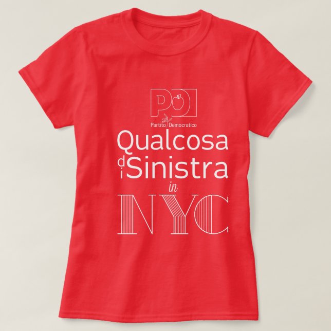 Paladio Nueva York de la camiseta (Diseño del anverso)