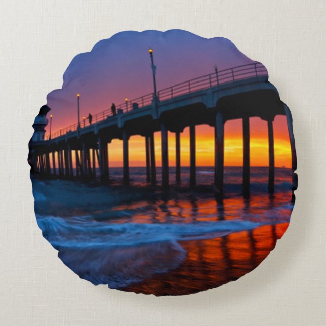 Palanca y roca - Almohada de la puesta de sol del  (Anverso)