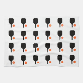 Palas de bolas de pickleball negras y toalla de bo