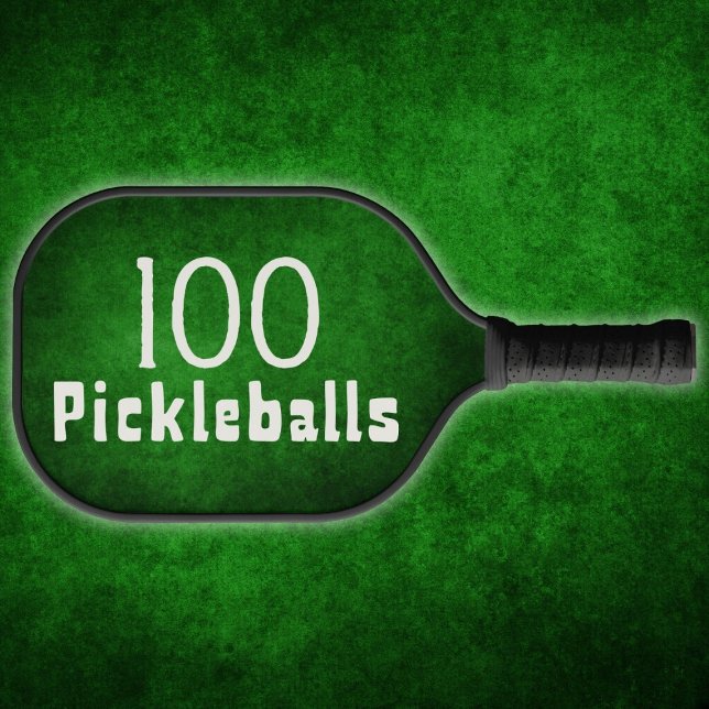 Palas De Pickleball 100 bolas de pollo con firma en verde oscuro (Subido por el creador)