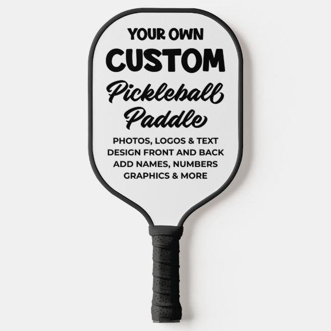 Palas De Pickleball 100% PADDLE DE PICKLEBALL DE Personalizable - NEGR (Anverso)