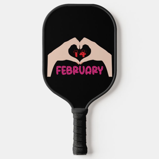 Palas De Pickleball 14 de febrero de Valentine (Anverso)