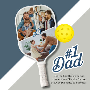 Palas De Pickleball #1 papá con 3 fotos de doble cara