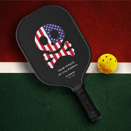 Palas De Pickleball 4 de julio Familia del equipo de baloncesto Skull