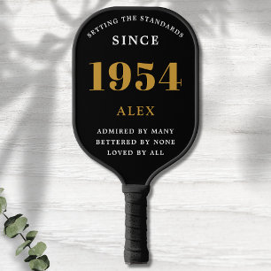 Palas De Pickleball 70.º Nombramiento de cumpleaños 1954 Moda elegante
