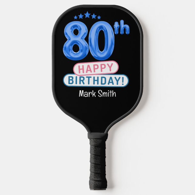Palas De Pickleball 80.º cumpleaños (Anverso)