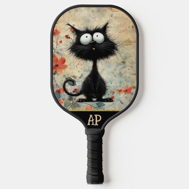 Palas De Pickleball *~* 9 Fotos florales extravagantes del gato AP68 (Anverso)