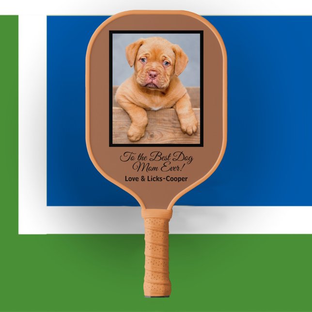 Palas De Pickleball A la mejor madre del perro Personalizado foto y te (Subido por el creador)