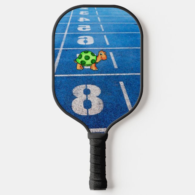 Palas De Pickleball A turtle in a marathon race (Anverso)