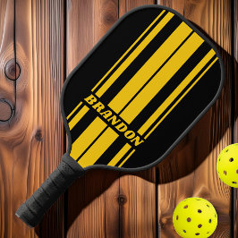 Palas De Pickleball Abeja de Seguridad Rayas de Tabla Nostálgicas con 