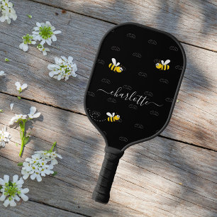 Palas De Pickleball Abejas felices negras de verano diversión humor mo