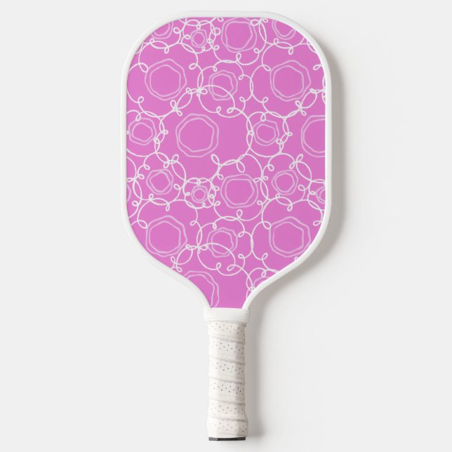 Palas De Pickleball Abstract Linear Matrix (Soft Pink) Fine Art (Anverso)