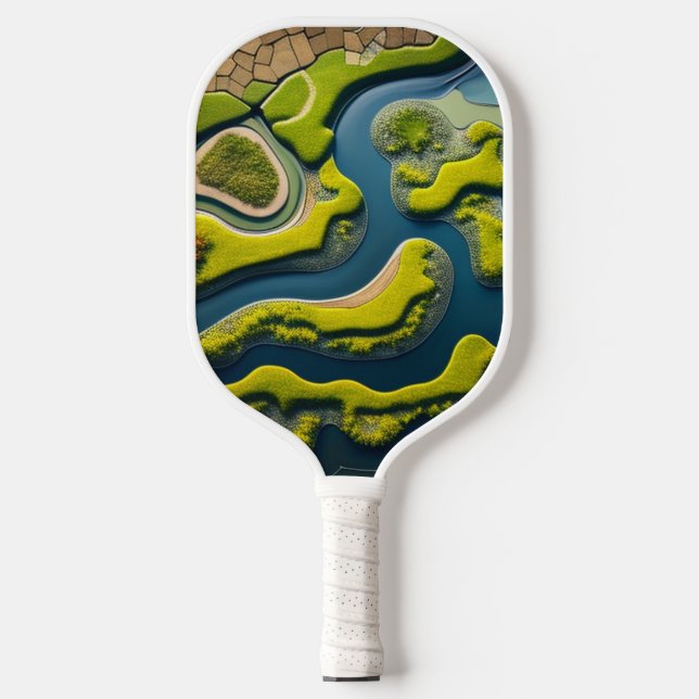 Palas De Pickleball Abstract River Estuary (Anverso)