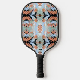 Palas De Pickleball Abstract Split Ends Pattern And Soft Pastels