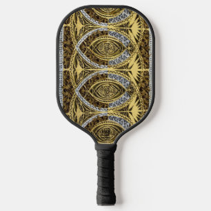 Palas De Pickleball abstracto dorado