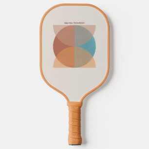 Palas De Pickleball Abstracto moderno Tones de tierra acuarela geométr