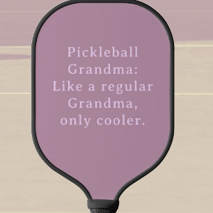 Palas De Pickleball Abuela divertida con texto personalizado