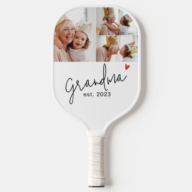 Palas De Pickleball Abuela Estableció el Moderno Script 3 Foto (Anverso)
