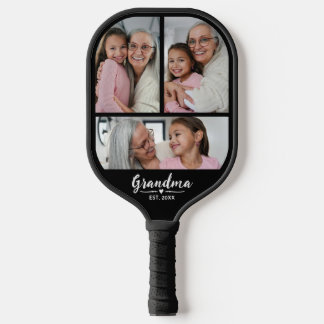 Palas De Pickleball Abuela Estableció Escritura Negra 3 Foto