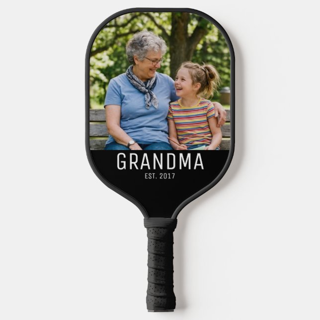 Palas De Pickleball Abuela Estableció Foto  (Anverso)