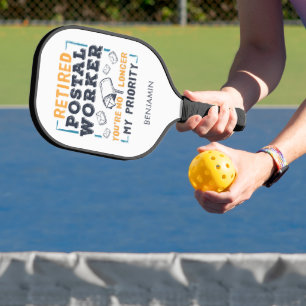 Palas De Pickleball Abuelo Cartero Trabajador Postal Jubilado