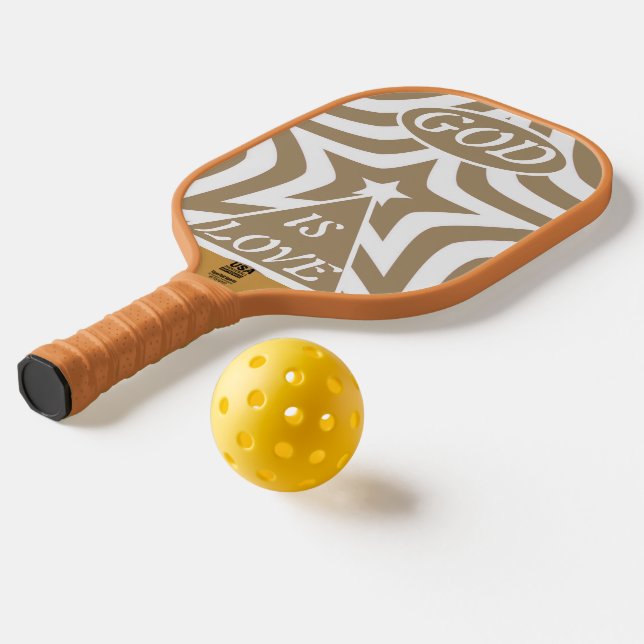 Palas De Pickleball Achempong Dios Es Amor Star Light Taupe - Base Tan (Distribución 2)
