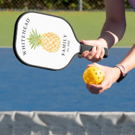 Palas De Pickleball Acuarela de piña tropical