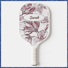 Palas De Pickleball Acuarela floral de bonito Mauve