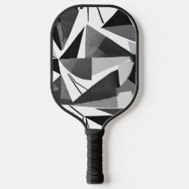 Palas De Pickleball Acuarela geométrica moderna abstracta en blanco y 