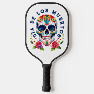 Palas De Pickleball Acuarela Retro Cráneo de Azúcar Dea De Los Muertos