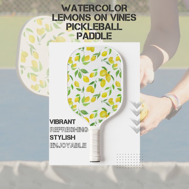 Palas De Pickleball Acuarelas Limones En Viñas (Subido por el creador)