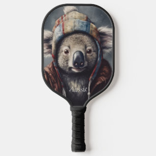 Palas De Pickleball Adorable koala usando adorable gorra adaptable