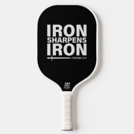 Palas De Pickleball Afiladores de hierro negro y blanco