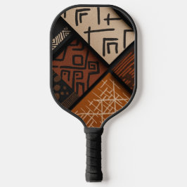 Palas De Pickleball African culture designs on diagonal shapes