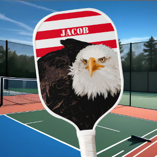 Palas De Pickleball Águila Norteamericana Patriótica Negrita Bandera R
