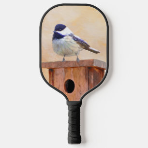 Palas De Pickleball Ajedrez sobre pintura de aves original