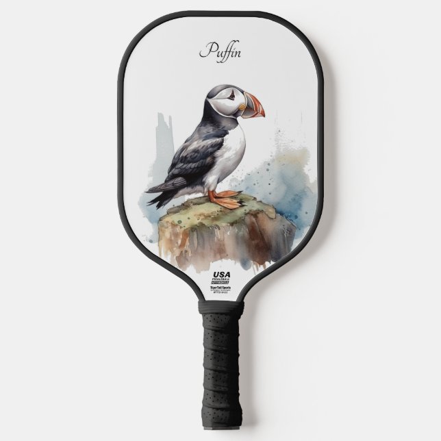 Palas De Pickleball Aleta en una acuarela de rock, personalizado (Anverso)
