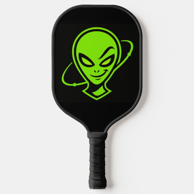 Palas De Pickleball Alienígena Verde Buena Suerte (Anverso)