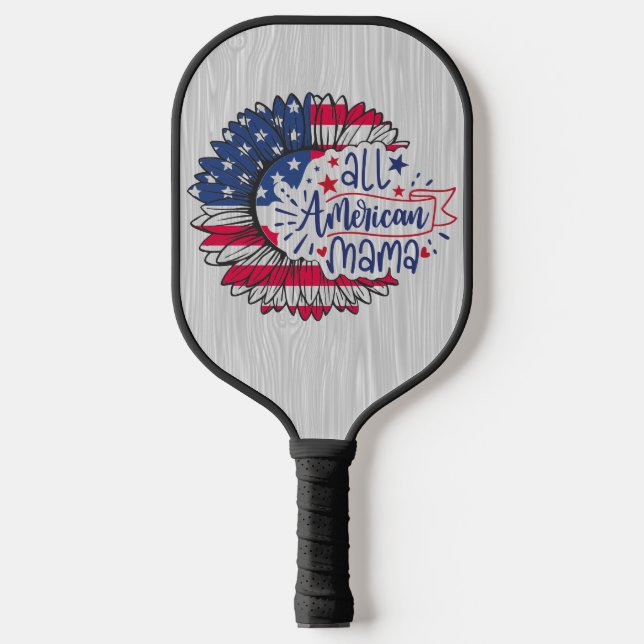 Palas De Pickleball All American Mama Flag de moda (Anverso)
