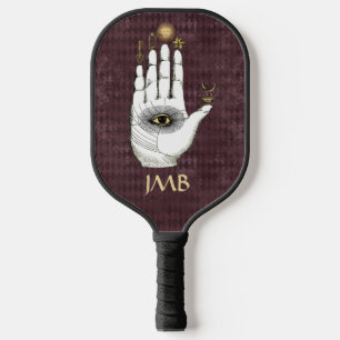 Palas De Pickleball Alquimia vintage mano de misterios personalizada