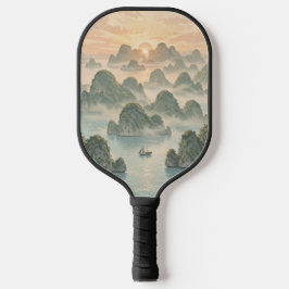 Palas De Pickleball Amanecer Mágico en Raja Ampat Estilo Vintage