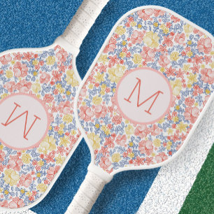Palas De Pickleball Amarillo Floral Naranja Preparado Inicial Damas Pe