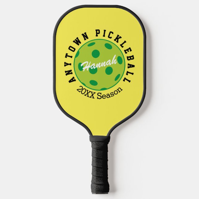 Palas De Pickleball Amarillo Pickleball PERSONALIZADO (Anverso)