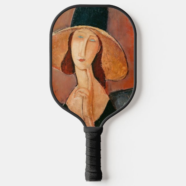 Palas De Pickleball Amedeo Modigliani - Jeanne Hebuterne en gran Gorra (Anverso)