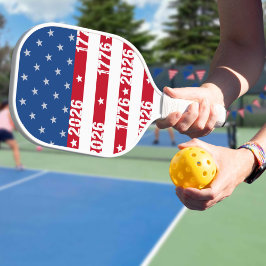 Palas De Pickleball America 250 Stars & Stripes 1776 2026 Lettering