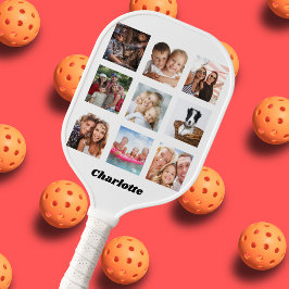 Palas De Pickleball Amigos de la familia del collage de fotos nombran 