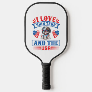 Palas De Pickleball Amo a Shih Tzus y a los Estados Unidos