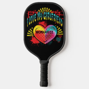 Palas De Pickleball Amo Mi Novia Graffiti Nombre Personalizado