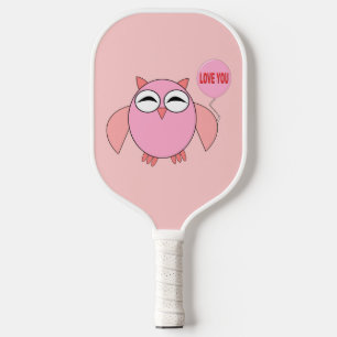 Palas De Pickleball Amo Rosa Cute, Lechuza