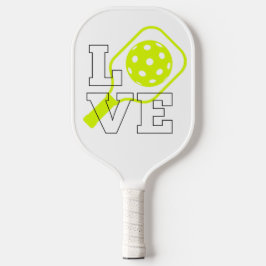 Palas De Pickleball Amor a la pelota de futbol - Diseño de remo y bola